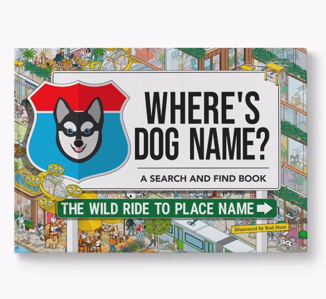 Personalised Alaskan Klee Kai Book: Where's Dog Name? Volume 3
